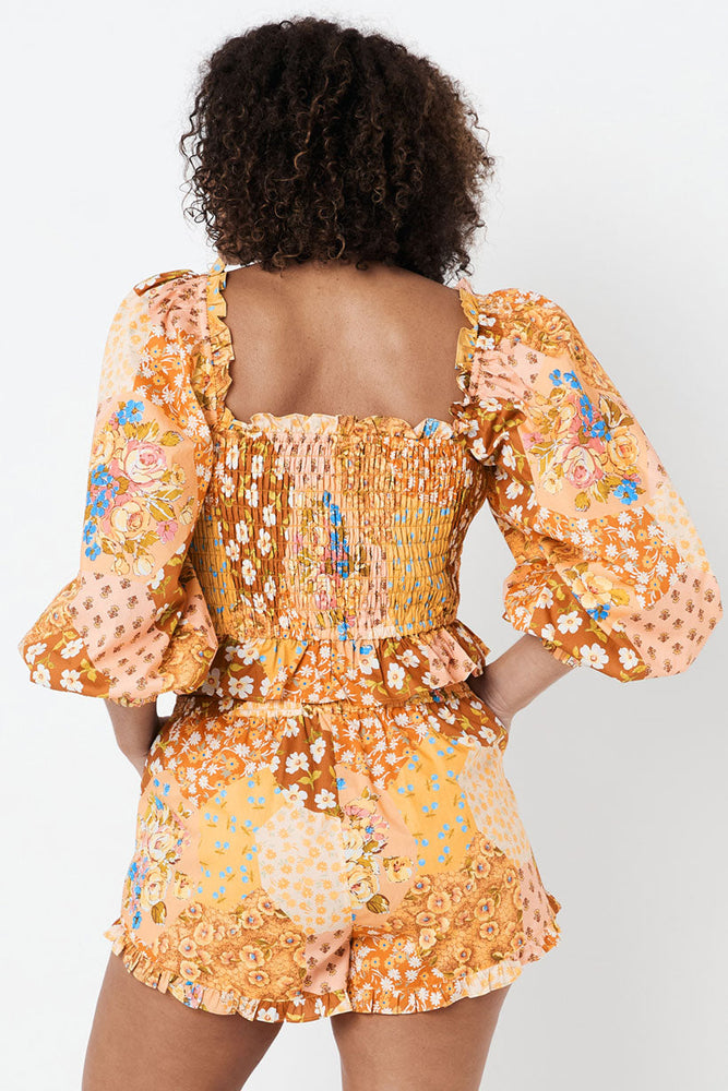 Freda Shirred Blouse