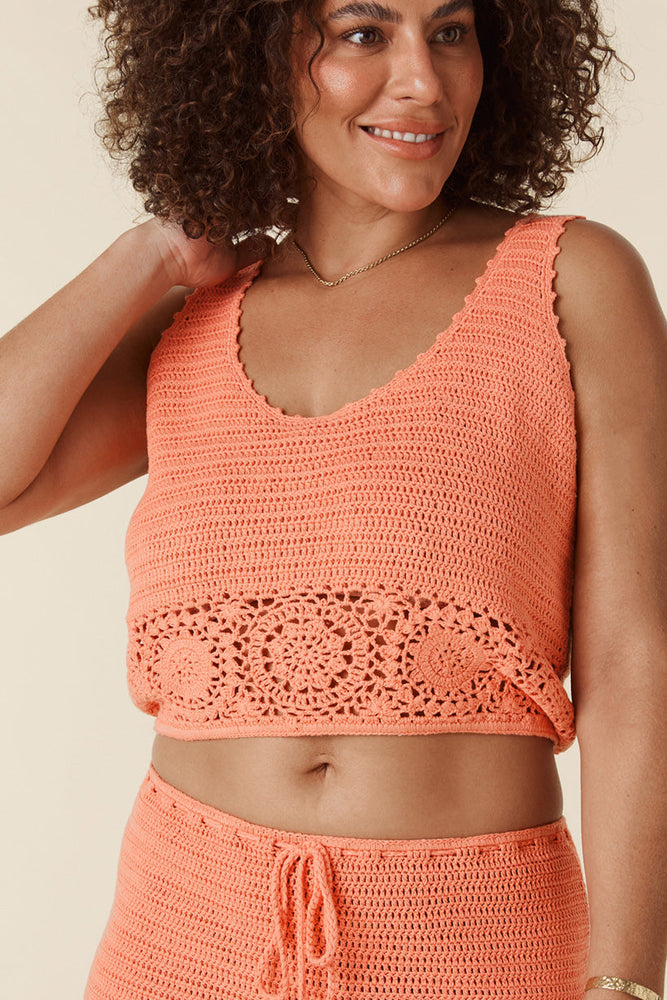 Let The Sunshine In Crochet Cami