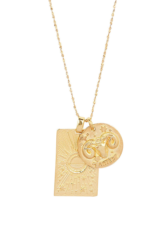 Aries Stargazer Zodiac Necklace