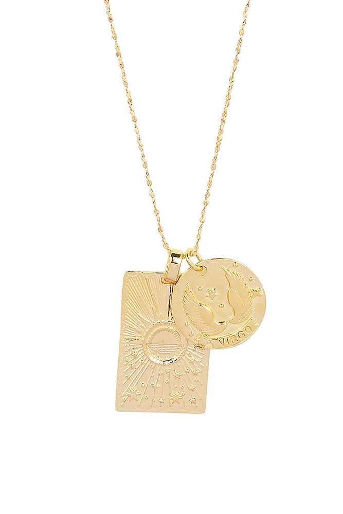 Virgo Stargazer Zodiac Necklace